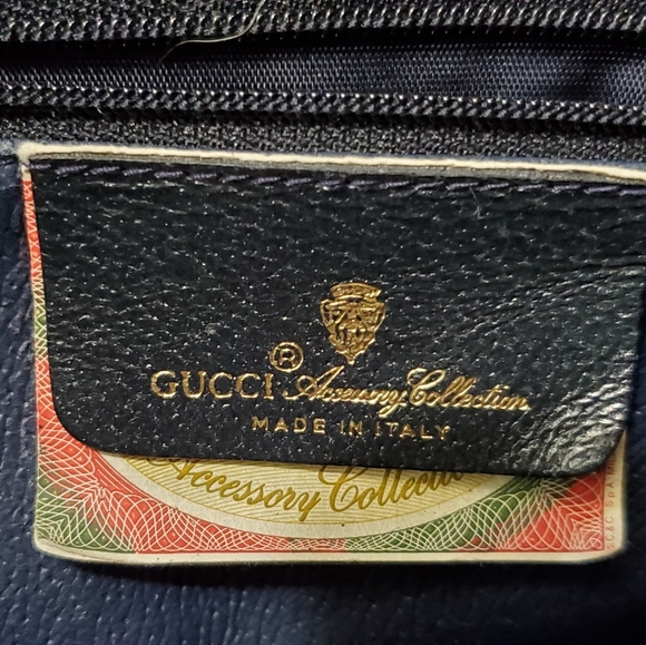 SOLD Gucci Accessory Collection Navy Boston Bag - Picture 4 of 16